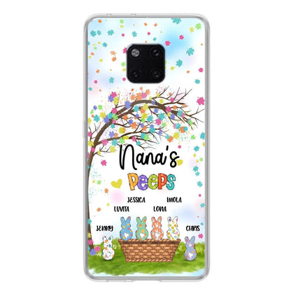 Personalized Nana's Peeps Phone Case - Gift Idea For Easter Day - Up to 6 Bunnies - Nana's Peeps - Cases For Oppo, Xiaomi & Huawei