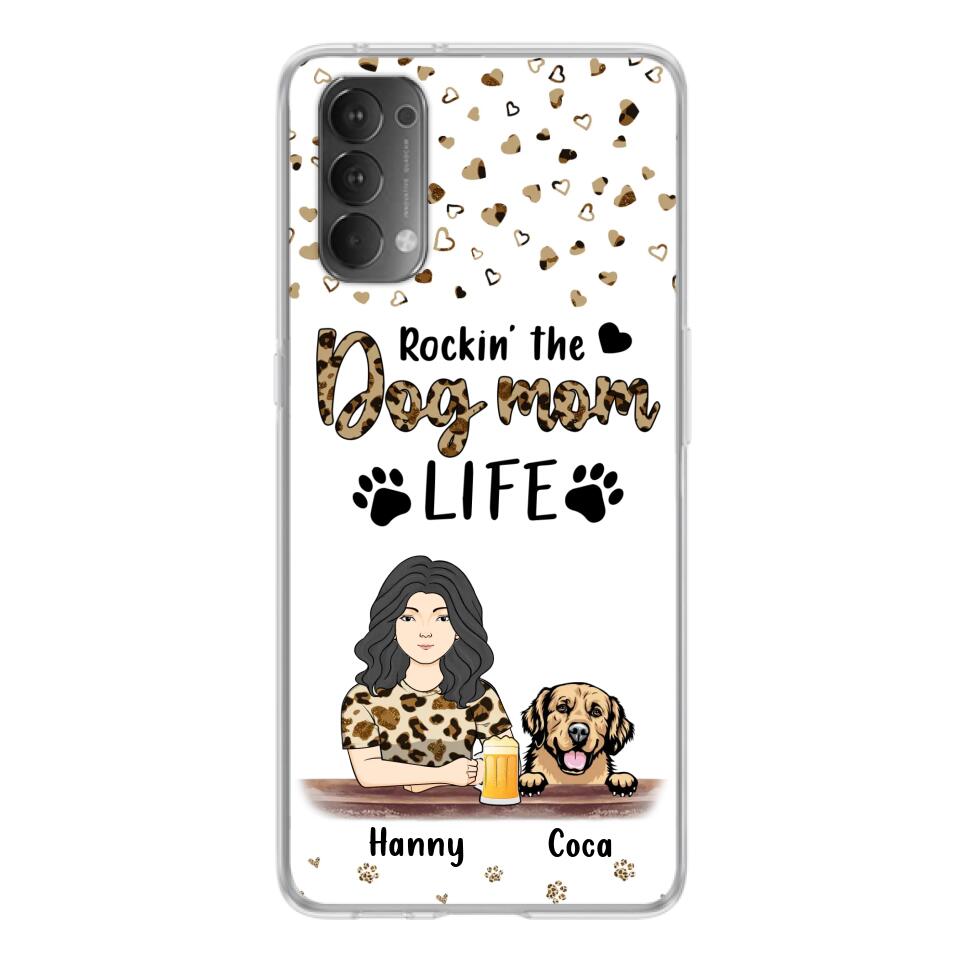 Personalized Dog Mom Phone Case - Up to 4 Dogs - Mother's Day Gift Idea For Dog Lover/Dog Mom - Rockin' The Dog Mom Life - Case For Xiaomi/Oppo And Huawei