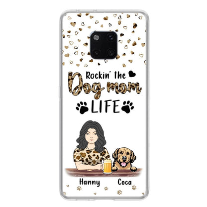 Personalized Dog Mom Phone Case - Up to 4 Dogs - Mother's Day Gift Idea For Dog Lover/Dog Mom - Rockin' The Dog Mom Life - Case For Xiaomi/Oppo And Huawei