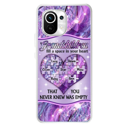 Personalized Grandchildren Phone Case - Up to 7 Kids - Mother's Day Gift Idea For Grandma - Grandchildren Fill A Space In Your Heart That You Never Knew Was Empty - Case For Xiaomi/ Oppo/ Huawei
