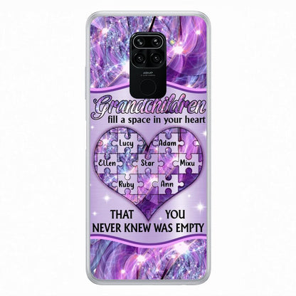 Personalized Grandchildren Phone Case - Up to 7 Kids - Mother's Day Gift Idea For Grandma - Grandchildren Fill A Space In Your Heart That You Never Knew Was Empty - Case For Xiaomi/ Oppo/ Huawei