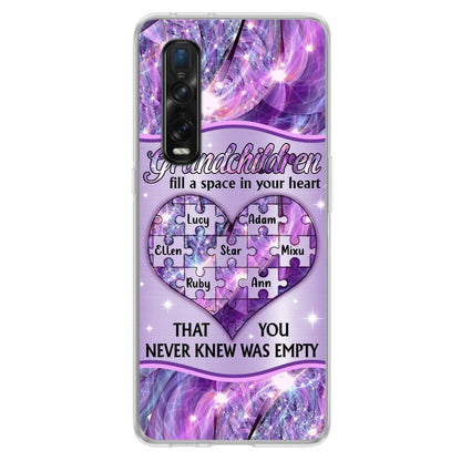 Personalized Grandchildren Phone Case - Up to 7 Kids - Mother's Day Gift Idea For Grandma - Grandchildren Fill A Space In Your Heart That You Never Knew Was Empty - Case For Xiaomi/ Oppo/ Huawei