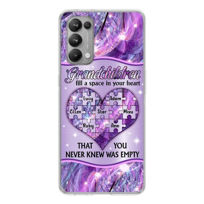 Personalized Grandchildren Phone Case - Up to 7 Kids - Mother's Day Gift Idea For Grandma - Grandchildren Fill A Space In Your Heart That You Never Knew Was Empty - Case For Xiaomi/ Oppo/ Huawei