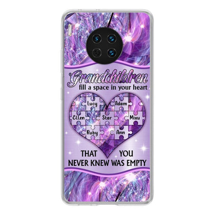 Personalized Grandchildren Phone Case - Up to 7 Kids - Mother's Day Gift Idea For Grandma - Grandchildren Fill A Space In Your Heart That You Never Knew Was Empty - Case For Xiaomi/ Oppo/ Huawei