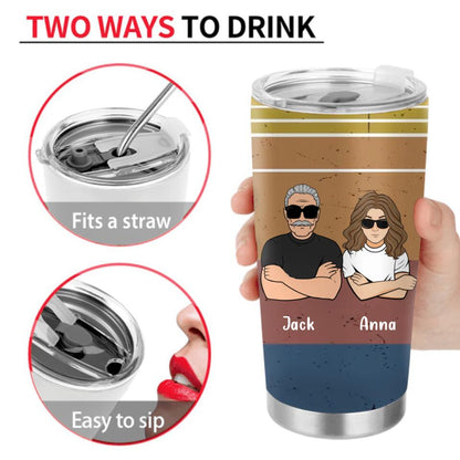 Personalized Dear Bonus Dad Tumbler - Father's Day Gift Idea To Step Dad - Thanks For Being My Step Dad, Happy Father's Day