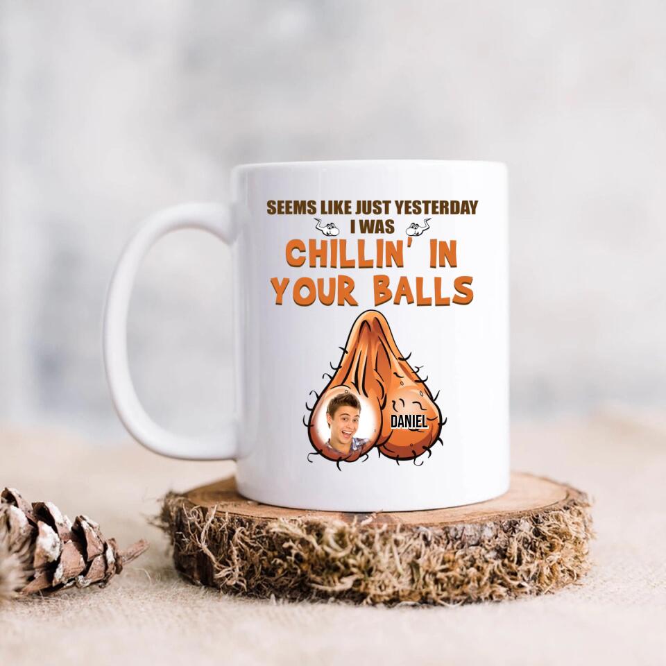 Personalized Happy Father's Day Coffee Mug - Father's Day Gift Idea - My First Home Was Awesome