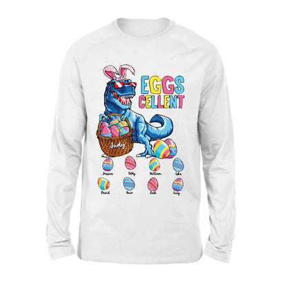 Personalized Dinosaur Eggs Cellent T-shirt/Long Sleeve/Sweatshirt/Hoodie - Gift Idea For Easter Day - Up to 8 Eggs - Dinosaur Eggs Cellent Easter