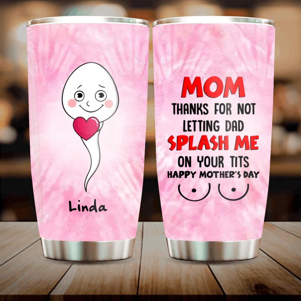 Personalized Sperms Tumbler - Gift Idea From Kids To Mom - Up to 6 Sperms