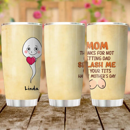 Personalized Sperms Tumbler - Gift Idea From Kids - Up to 6 Sperms