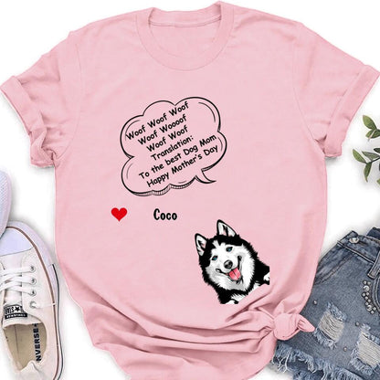 Personalized Dog Shirt/Hoodie/Long sleeve/Sweatshirt - Gift Idea For Father's Day/Mother's Day/Dog Lovers - Up to 6 Dogs - To The Best Dog Mom Happy Mother's Day