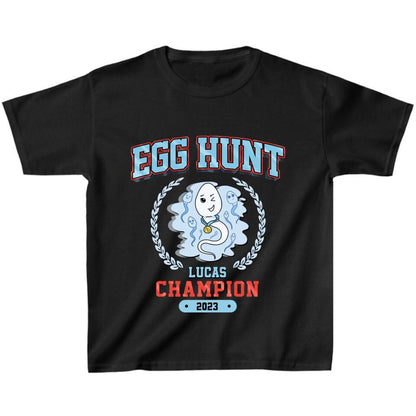 Personalized Kid T-shirt/Baby Onesie - Egg Hunt Champion 2023 - Gift Idea From Mother/Father to Kid