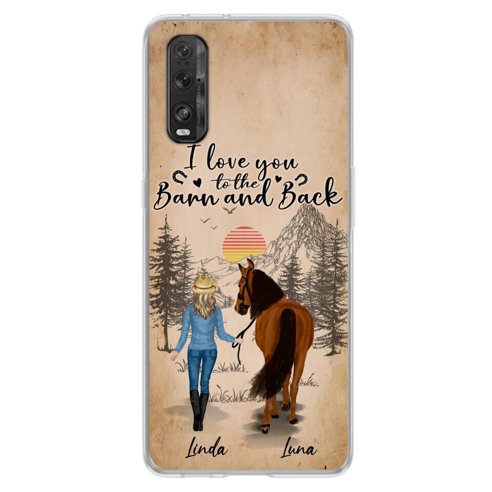 Personalized Horse Girl Phone Case - Gift Idea For Horse Lovers/Girl - Up to 6 Horses - Just A Girl Who Loves Horses - Case For Oppo/Xiaomi/Huawei