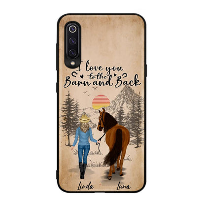 Personalized Horse Girl Phone Case - Gift Idea For Horse Lovers/Girl - Up to 6 Horses - Just A Girl Who Loves Horses - Case For Oppo/Xiaomi/Huawei