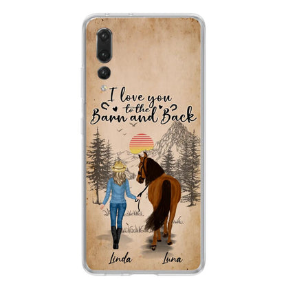 Personalized Horse Girl Phone Case - Gift Idea For Horse Lovers/Girl - Up to 6 Horses - Just A Girl Who Loves Horses - Case For Oppo/Xiaomi/Huawei