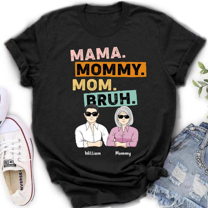 Personalized Mama Shirt - Up to 4 Children - Mother's Day Gift Idea From Sons - Mama Mommy Mom Bruh