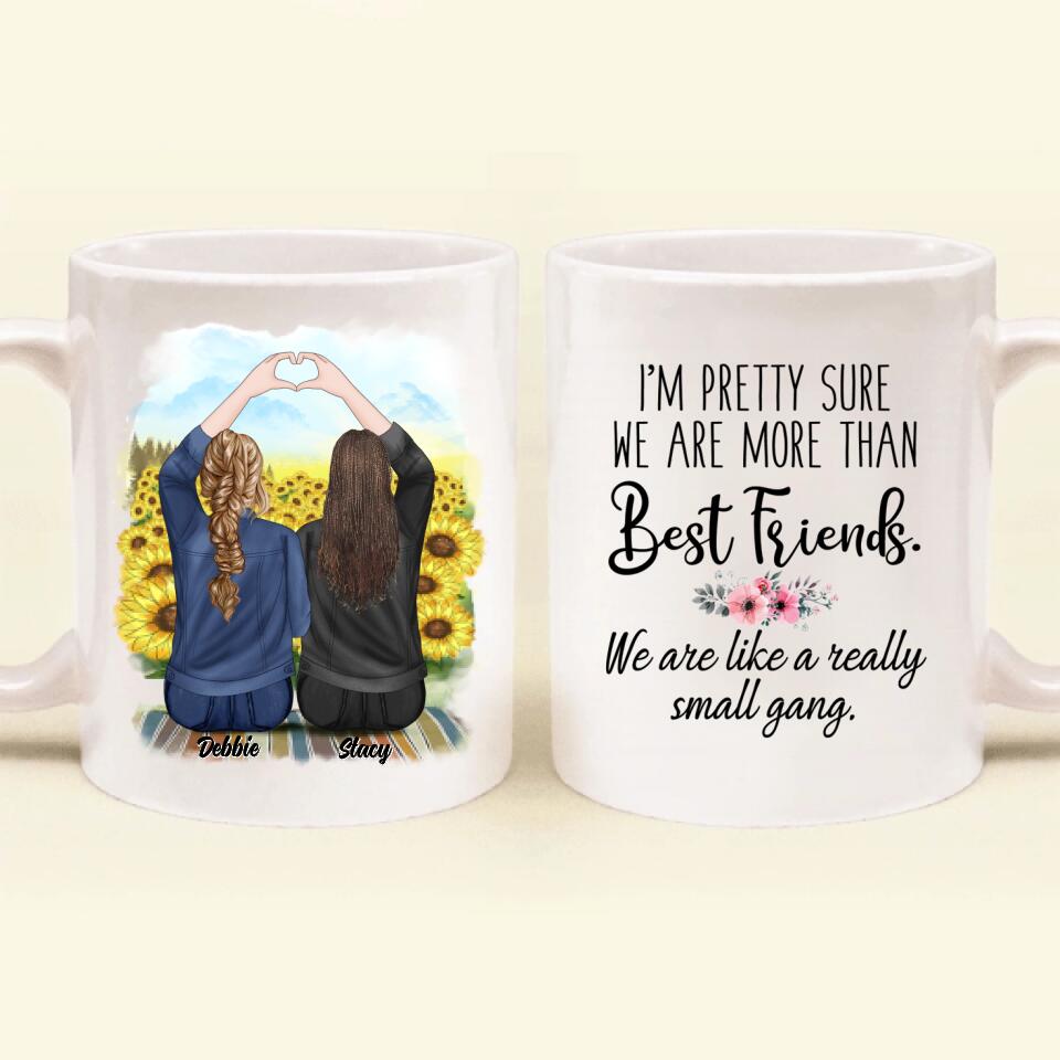 Personalized Friend Coffee Mug - 2 Besties - We Are More Than Best Friend