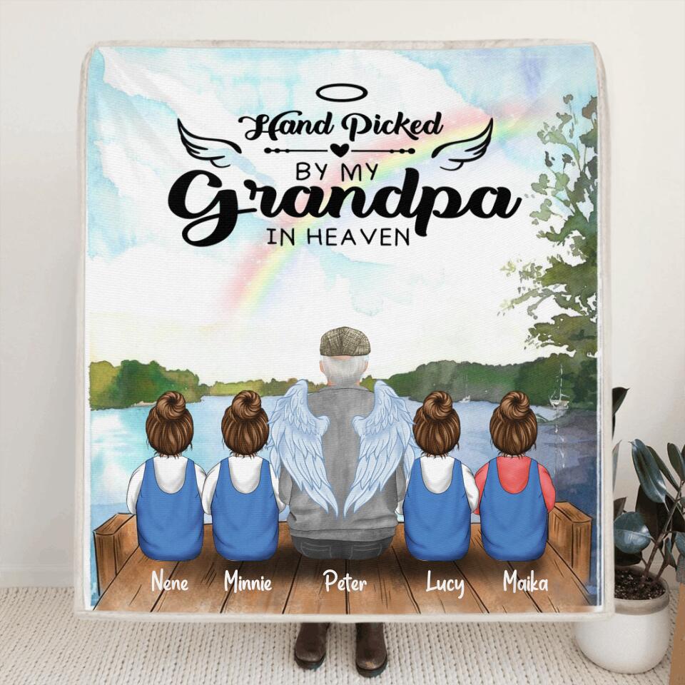 Personalized Memorial Grandpa/Grandma Quilt/Fleece Blanket - Up to 4 Kids - Best Gift For Family - I Never Met You But I Know You Are The Greatest Grandma - FD4SD8
