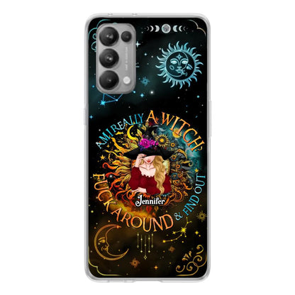 Custom Personalized Witch Phone Case - Gift Idea For Halloween/Witch Lovers - Am I Really A Witch Fuck Around & Find Out - Case For Oppo/Xiaomi/Huawei
