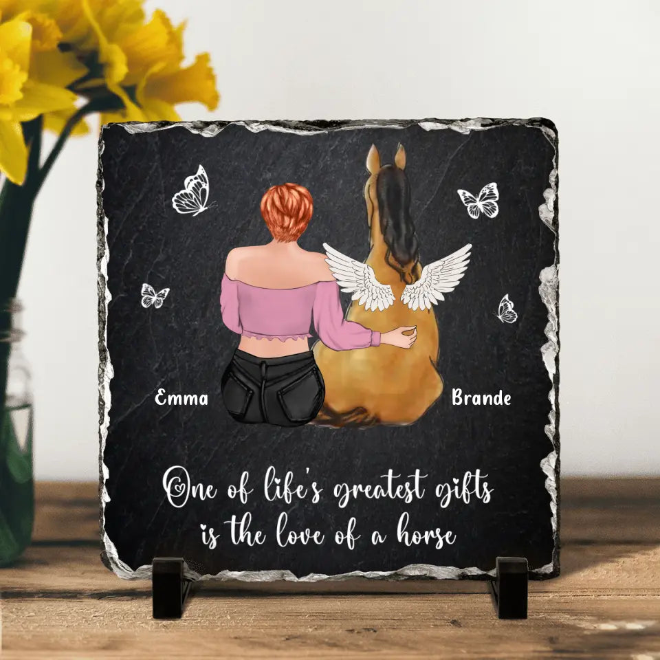 Personalized Memorial Horse Lithograph - Memorial Gift Idea for Horse Owners - One Of Life's Greatest Gifts Is The Love Of A Horse