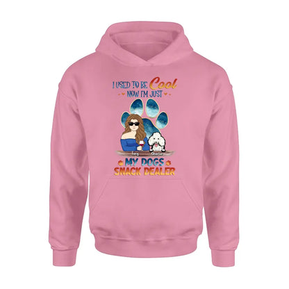 Personalized Dog Mom Shirt/Hoodie - Up to 6 Dogs - Gift Idea For Mother's Day/Birthday/Dog Lover - I Used To Be Cool Now I'm Just My Dogs Snack Dealer