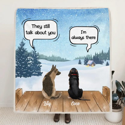 Personalized Dog Horse Quilt/Fleece Blanket - Up to 5 Pets - They Still Talk About You