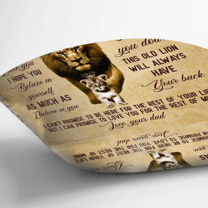 To My Daughter Pillow Cover -  Birthday Gift Idea From Dad To Daughter - I Hope You Believe In Yourself As Much As I Believe In You