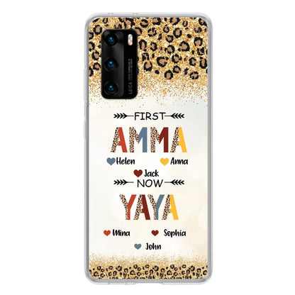 Personalized Grandma Phone Case - Up to 4 Kids And 8 Grandkids - Mother's Day Gift Idea for Grandma - First Mom Now Nana Kid And Grandkids - Cases For Xiaomi/Oppo/Huawei