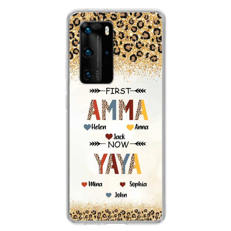 Personalized Grandma Phone Case - Up to 4 Kids And 8 Grandkids - Mother's Day Gift Idea for Grandma - First Mom Now Nana Kid And Grandkids - Cases For Xiaomi/Oppo/Huawei