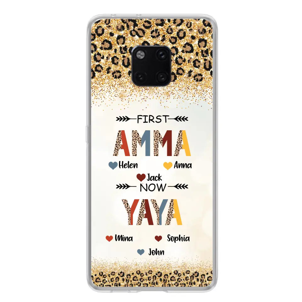 Personalized Grandma Phone Case - Up to 4 Kids And 8 Grandkids - Mother's Day Gift Idea for Grandma - First Mom Now Nana Kid And Grandkids - Cases For Xiaomi/Oppo/Huawei