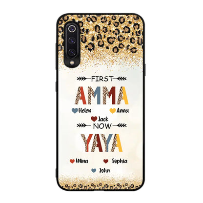 Personalized Grandma Phone Case - Up to 4 Kids And 8 Grandkids - Mother's Day Gift Idea for Grandma - First Mom Now Nana Kid And Grandkids - Cases For Xiaomi/Oppo/Huawei
