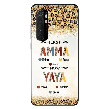 Personalized Grandma Phone Case - Up to 4 Kids And 8 Grandkids - Mother's Day Gift Idea for Grandma - First Mom Now Nana Kid And Grandkids - Cases For Xiaomi/Oppo/Huawei