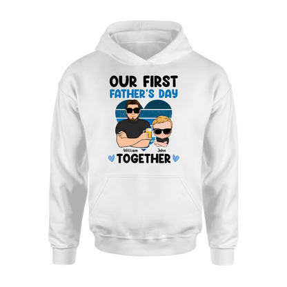 Personalized Dad And Daughter/Son Shirt/Hoodie - Gift Idea For Father's Day - Our First Father's Day Together