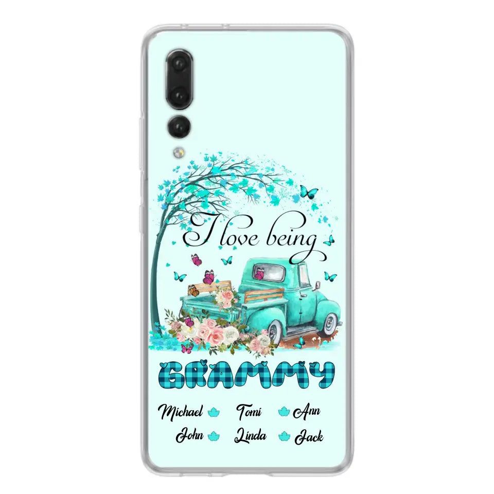 Personalized Grandma Phone Case - I Love Being Grandma - R5OIKQ -TQ - Case For iPhone And Samsung