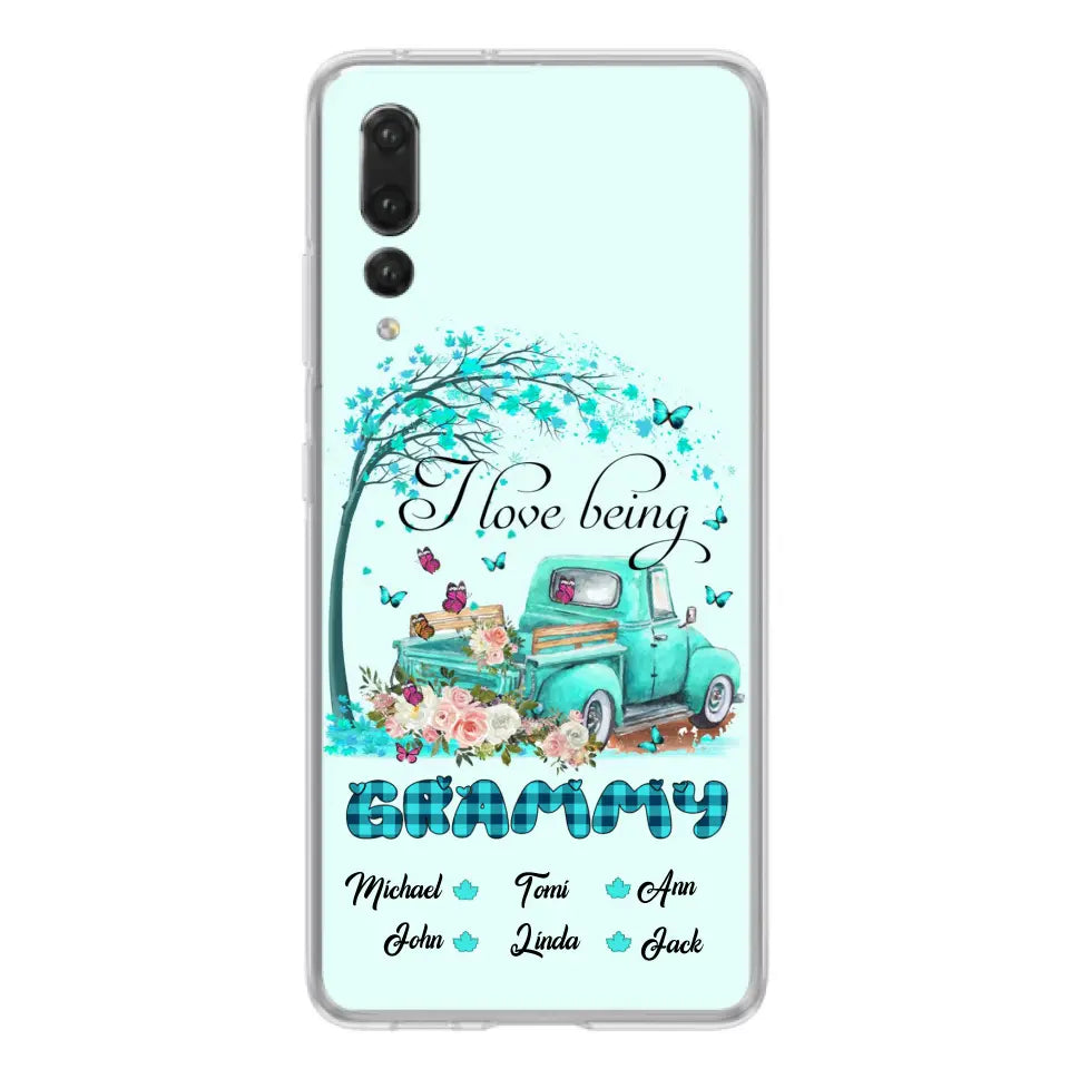 Personalized Grandma Phone Case - I Love Being Grandma - R5OIKQ -TQ - Case For iPhone And Samsung