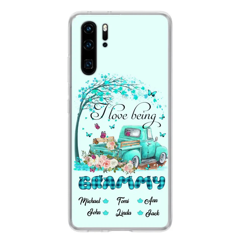 Personalized Grandma Phone Case - I Love Being Grandma - R5OIKQ -TQ - Case For iPhone And Samsung
