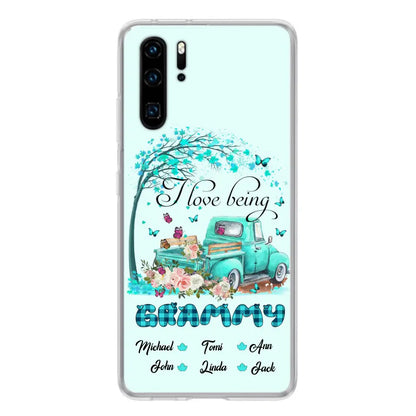 Personalized Grandma Phone Case - I Love Being Grandma - R5OIKQ -TQ - Case For iPhone And Samsung
