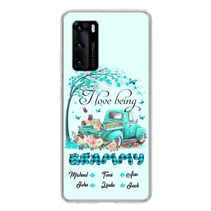 Personalized Grandma Phone Case - I Love Being Grandma - R5OIKQ -TQ - Case For iPhone And Samsung