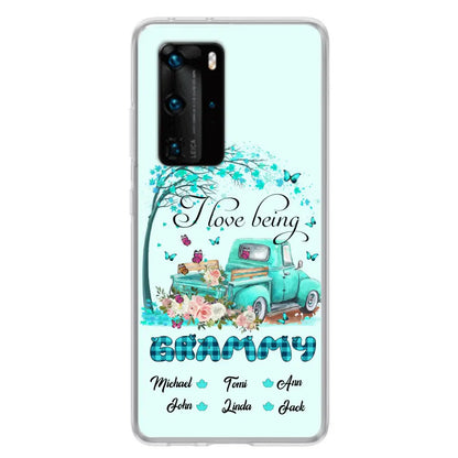 Personalized Grandma Phone Case - I Love Being Grandma - R5OIKQ -TQ - Case For iPhone And Samsung