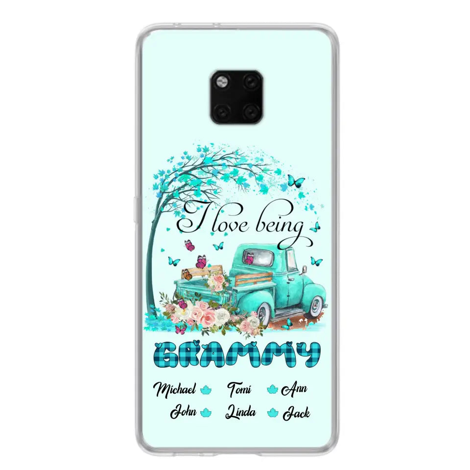Personalized Grandma Phone Case - I Love Being Grandma - R5OIKQ -TQ - Case For iPhone And Samsung