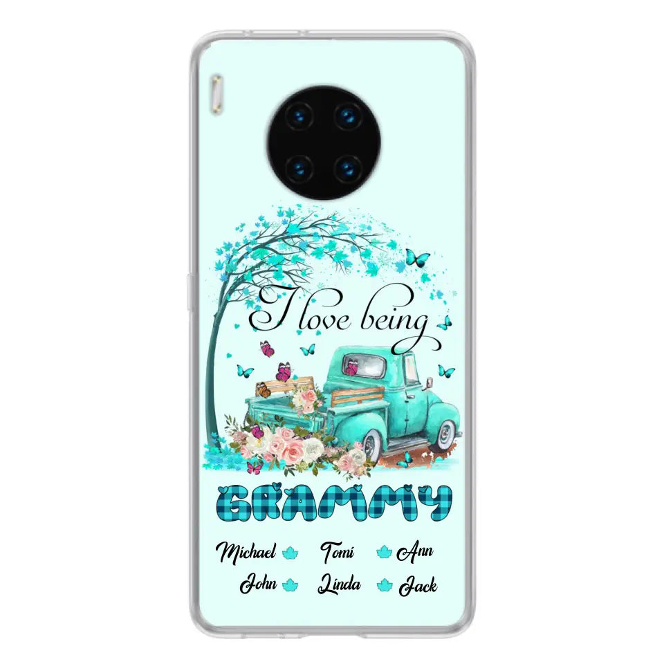 Personalized Grandma Phone Case - I Love Being Grandma - R5OIKQ -TQ - Case For iPhone And Samsung