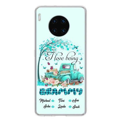 Personalized Grandma Phone Case - I Love Being Grandma - R5OIKQ -TQ - Case For iPhone And Samsung