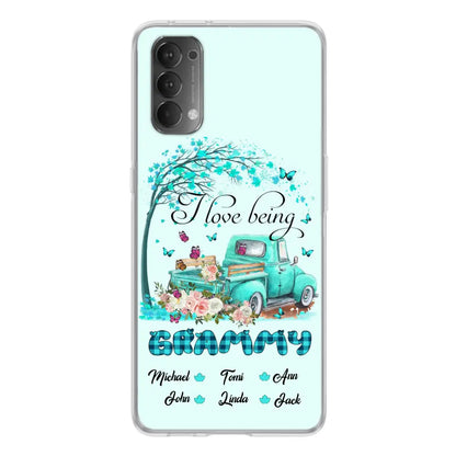 Personalized Grandma Phone Case - I Love Being Grandma - R5OIKQ -TQ - Case For iPhone And Samsung