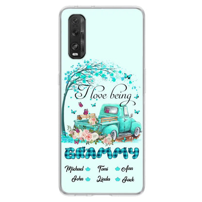 Personalized Grandma Phone Case - I Love Being Grandma - R5OIKQ -TQ - Case For iPhone And Samsung