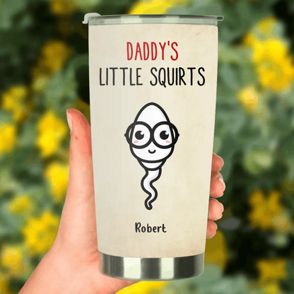 Custom Personalized Funny Father's Day Tumbler - Gift Idea For Father From Kids