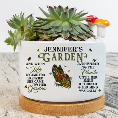 Custom Personalized Plant Pot - Gift Idea For Garden  Lovers - Where I Can Lose Myself When I Need To Find Myself