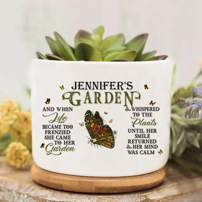 Custom Personalized Plant Pot - Gift Idea For Garden  Lovers - Where I Can Lose Myself When I Need To Find Myself