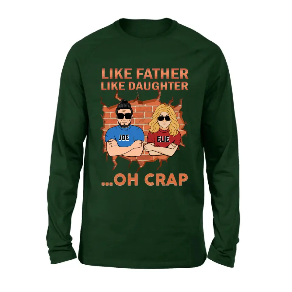 Personalized Dad/Mom And Daughter/Son T-Shirt - Gift Idea For Father's Day/Mother's Day