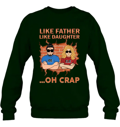 Personalized Dad/Mom And Daughter/Son T-Shirt - Gift Idea For Father's Day/Mother's Day