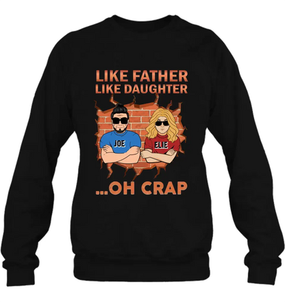 Personalized Dad/Mom And Daughter/Son T-Shirt - Gift Idea For Father's Day/Mother's Day