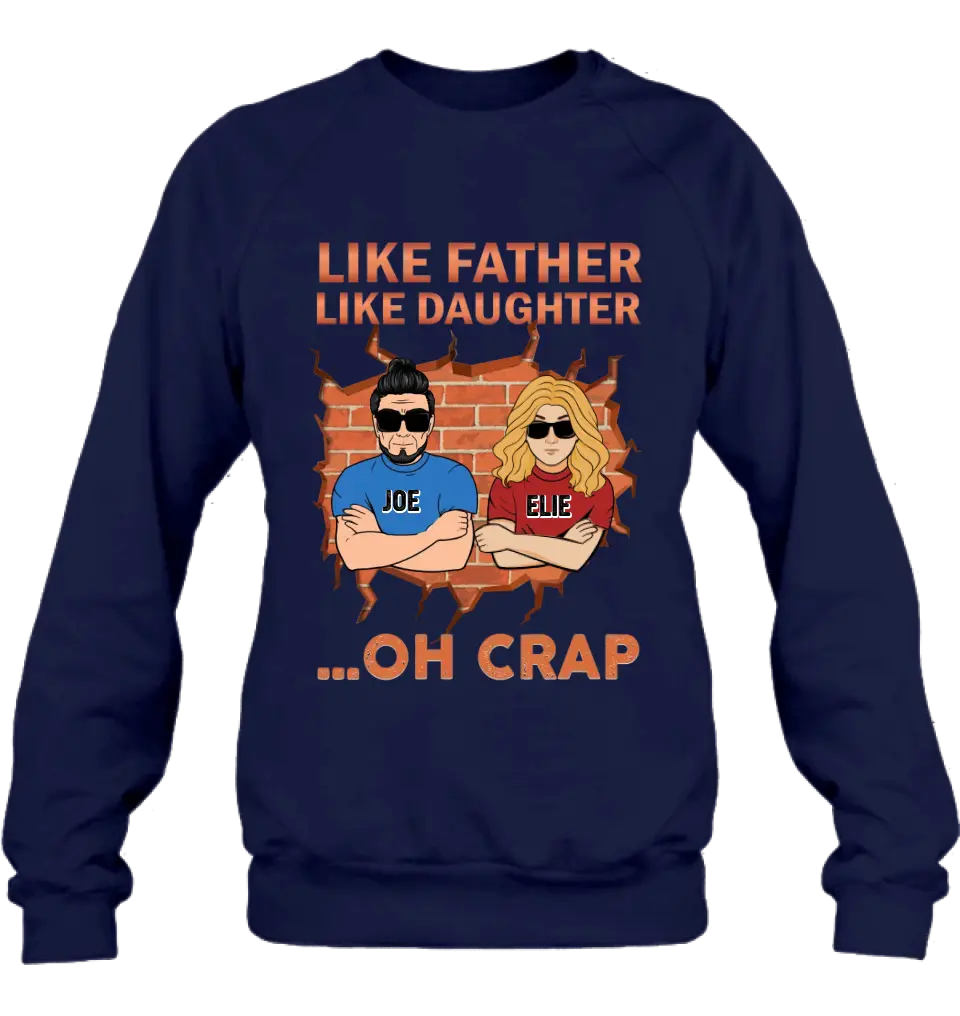 Personalized Dad/Mom And Daughter/Son T-Shirt - Gift Idea For Father's Day/Mother's Day